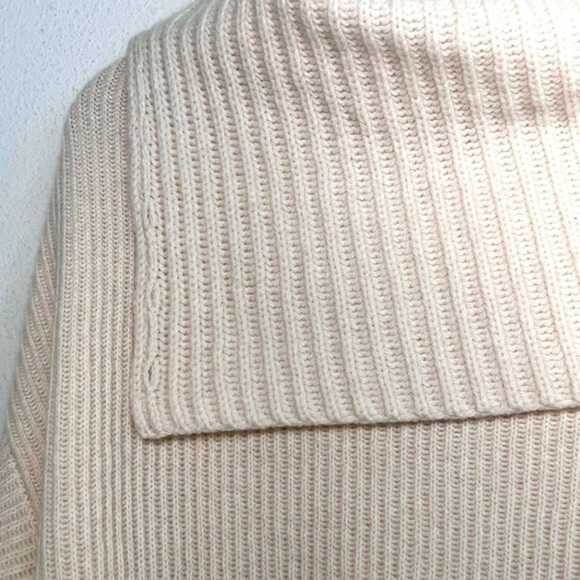 NWT Stella McCartney Button Patchwork Rib Cashmere Sweater, sz US 8 - Picture 7 of 10